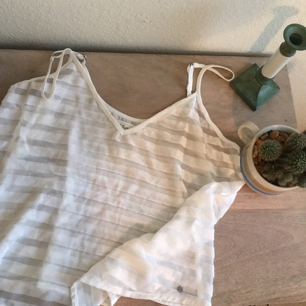 Abercrombie & Fitch Velvet/Mesh Flowy Top